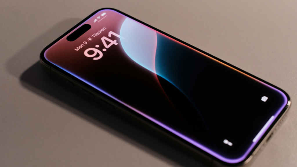 Tela Super Retina XDR OLED de 6,1 polegadas do iPhone 16