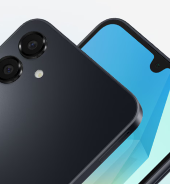 Traseira do Samsung Galaxy A16 5G com acabamento fosco e câmeras alinhadas verticalmente