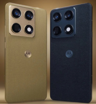 Novo Motorola Signature 2026 com acabamento texturizado e módulo de quatro câmeras na traseira